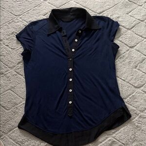 Made in Korea black trim shirts